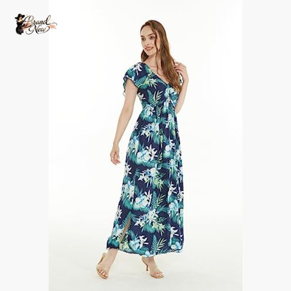 100% Rayon Matching Family Hawaiian Luau Outfits - Picture 4 of 7